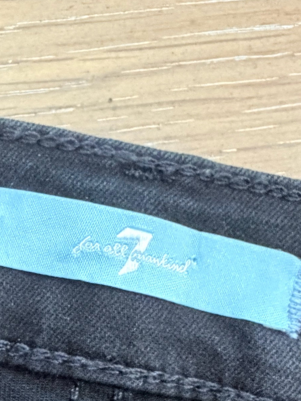 7 For All Mankind Black Bootcut Jeans - Flared Hem - Picture 3 of 7
